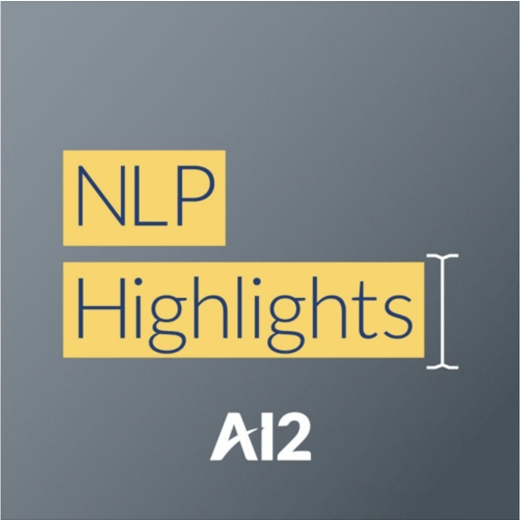 Logo for the NLP Highlights podcast, which is the title highlighted in yellow.